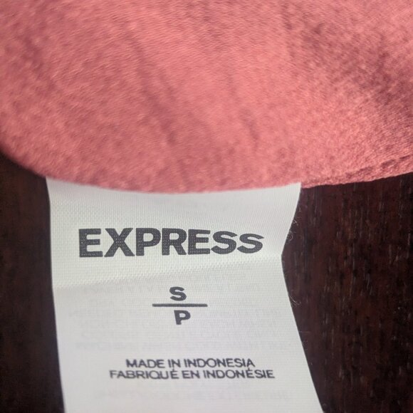 Express Pink Printed Reversible Tank Top V Neck Camisole Size Small NWT - Picture 4 of 7